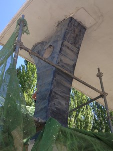 REFUERZO WRAP CARBONO EN PILAR TUDELA-VEGUIN
